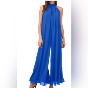 COPY - Vince Camuto Blue Flowy Jumpsuit with Wide-Leg Design (new)